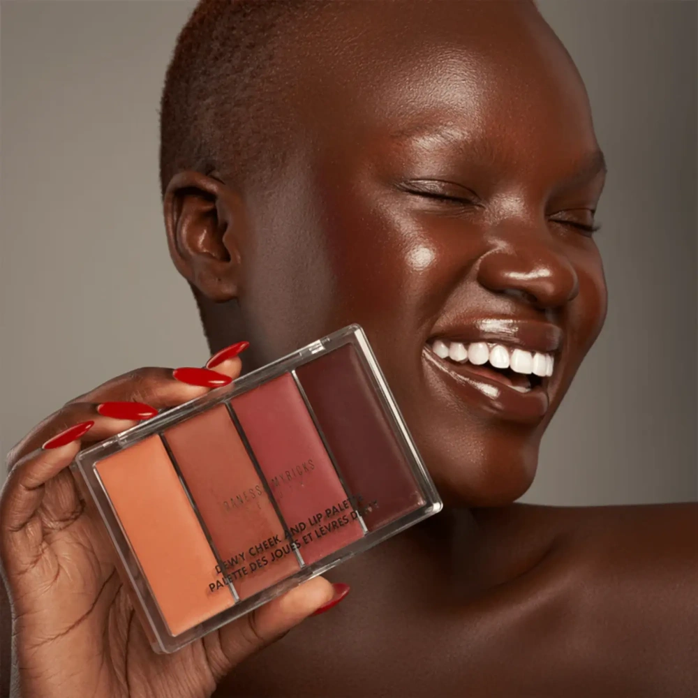 Danessa Myricks Dewy Cheek & Lip Palette - Skin-loving cheek and lip palettes with 4 shades ideal for all skin tones - Hover