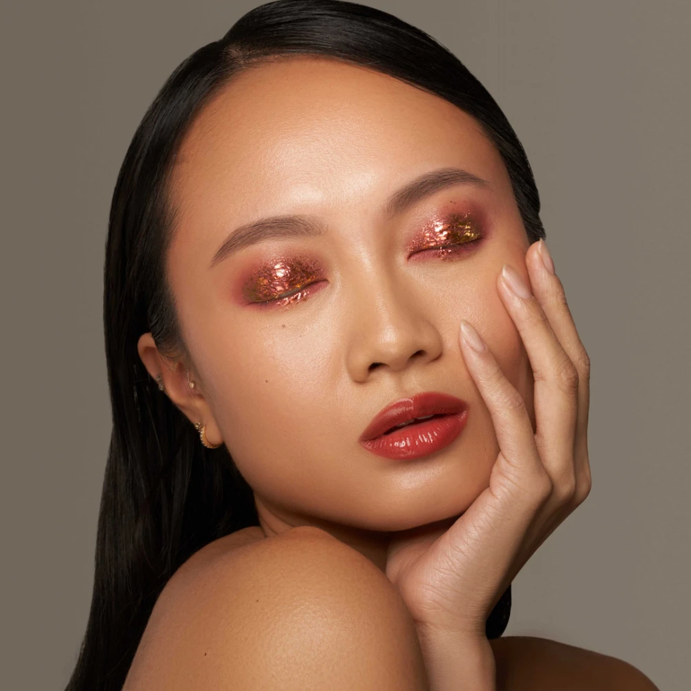 Danessa Myricks Infinite Chrome Flakes Hot Lava - Blood Orange With Tuscan Yellow Shift - Hover