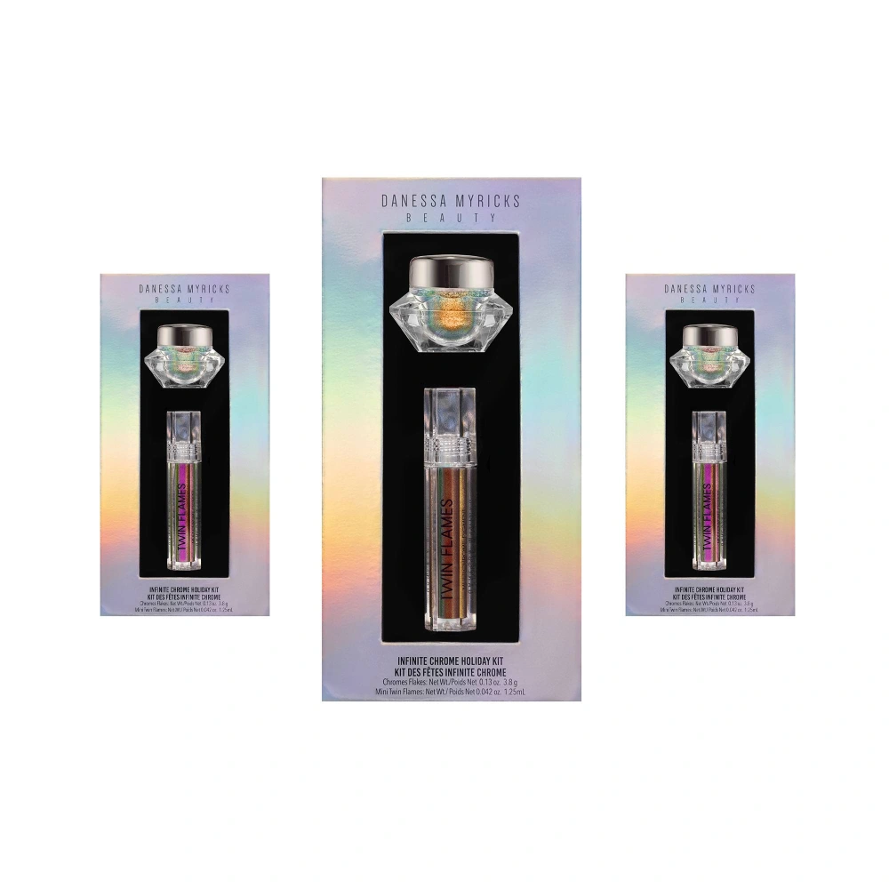 Danessa Myricks Infinite Chrome Holiday Kits - Eye & Face Multichrome Pigments - Product Only