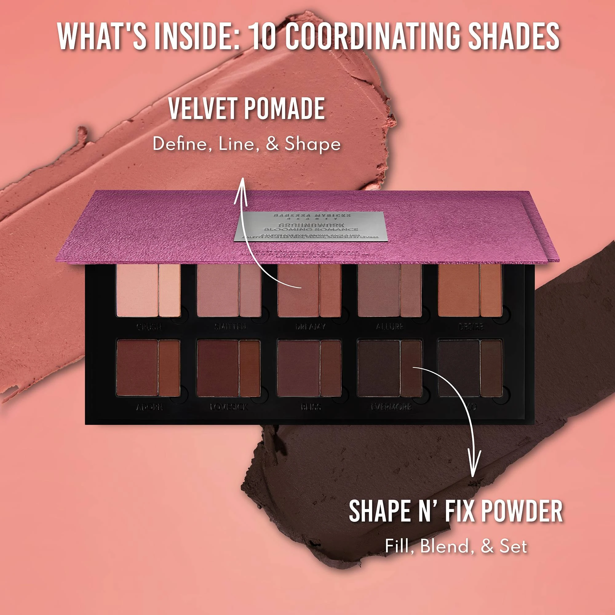 Groundwork Palette Blooming Romance - Eyeshadow Palette | Danessa Groundwork Palette Blooming Romance - Eyeshadow Palette | Danessa