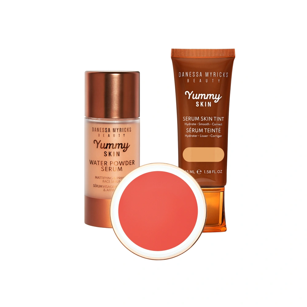 Danessa Myricks Lowlight Glow Dry Skin Bundle Makeup Up Kit - Products Only 1