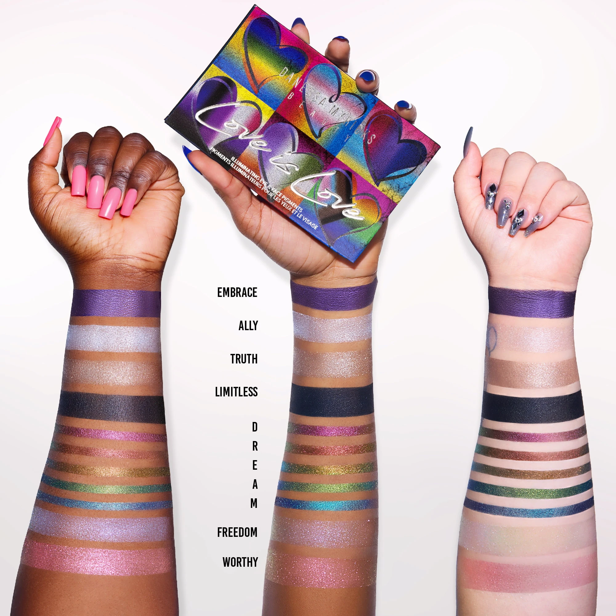 アイシャドウ Danessa Myricks Love is Love Palette Love is Love Palette - Eyeshadow & All Over Face Palette | Danessa