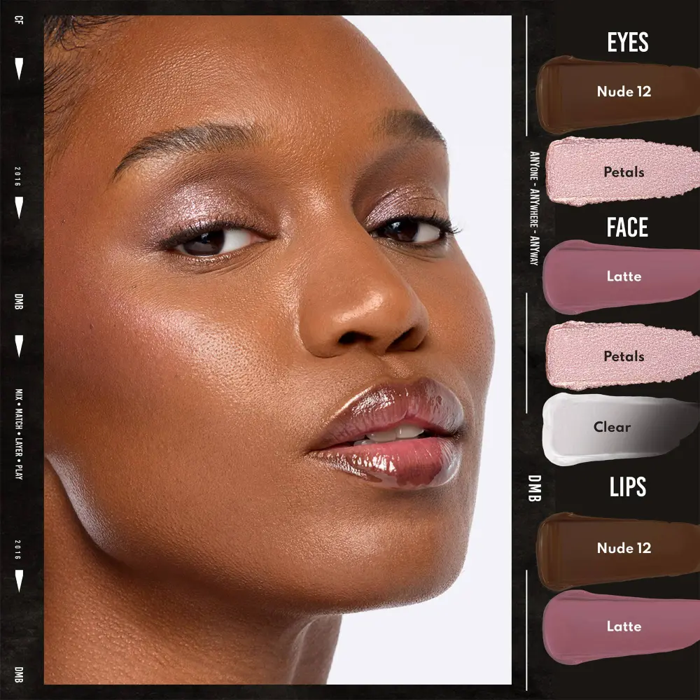 Danessa Myricks Colorfix Glazes - Natural glossy & nudes pigments for incredible editorial and 3D effects - Swatch